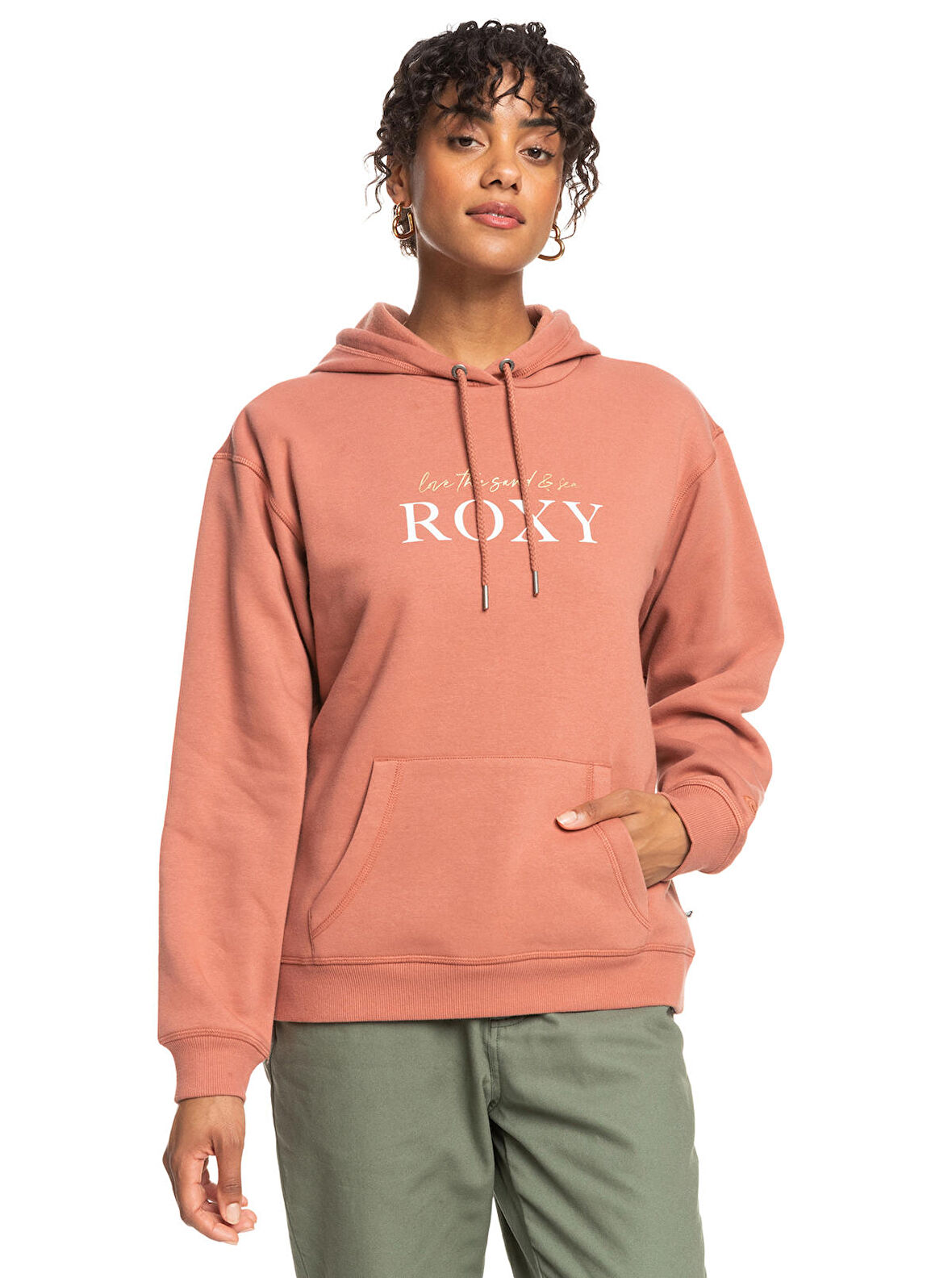 Roxy SURF STOKED HOODIE BRUSHED SİYAH Kadın Sweatshirt