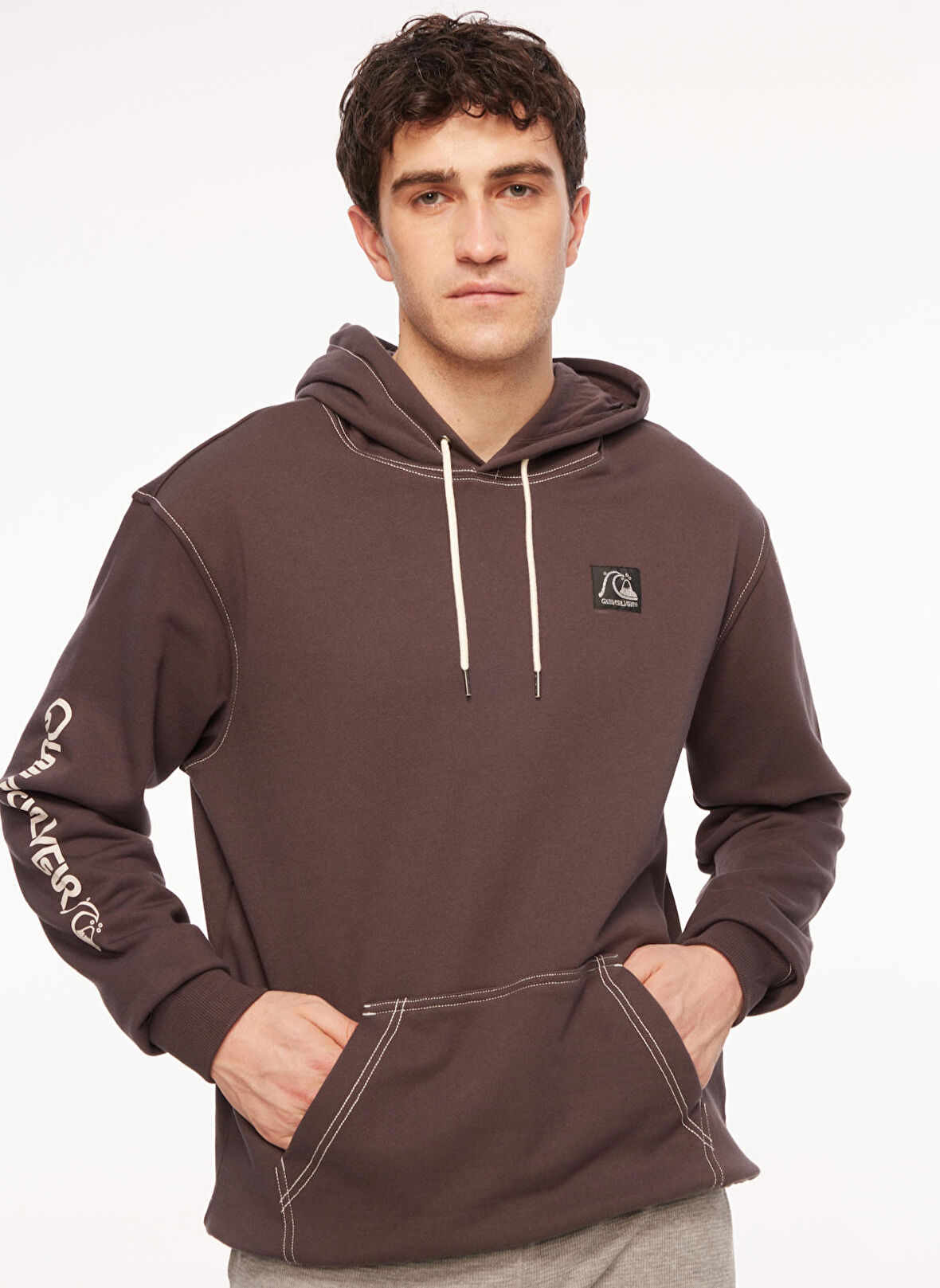 Quiksilver Siyah Erkek Sweatshirt EQYFT04794 The Original Hood