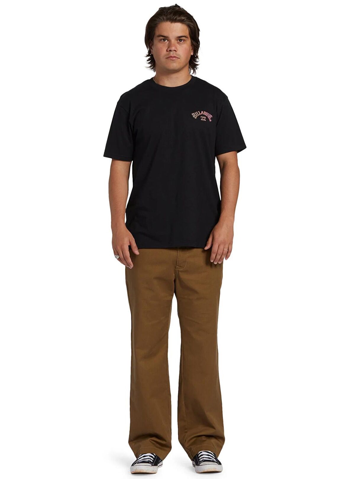 Billabong Siyah Erkek Bisiklet Yaka Regular Fit Desenli T-Shirt ABYZT02256_ARCH FILL  TEES