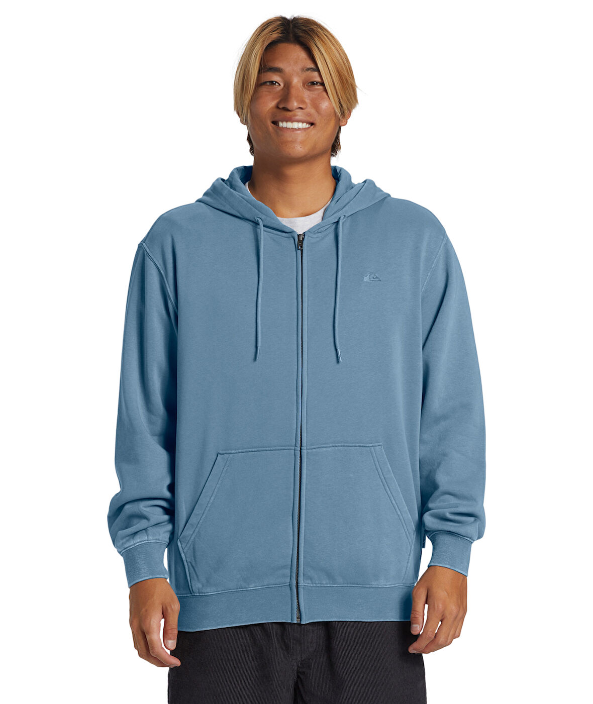 Quiksilver Salt Water Zip Hoodie Erkek Sweatshirt AQYFT03330-BKQ0 Blue Shadow