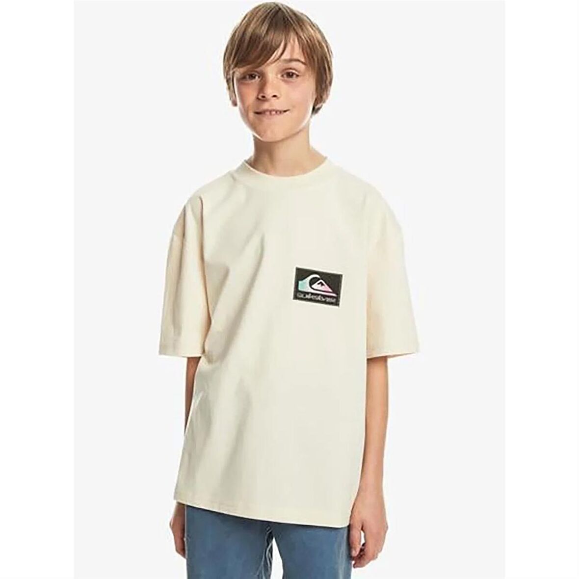 Quiksilver Back Flash Ss Youth Bej Çocuk T-Shirt