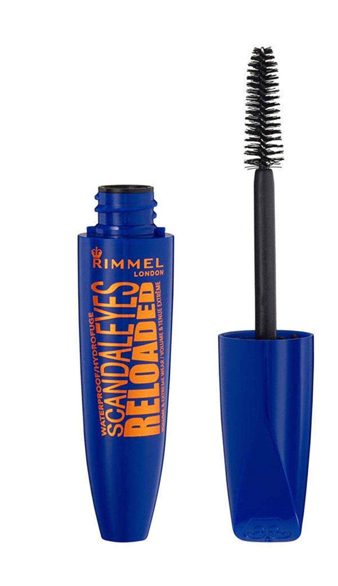 Rimmel London Reloaded Volume Extreme Wear Suya Dayanıklı Kıl Fırça Siyah Rimel