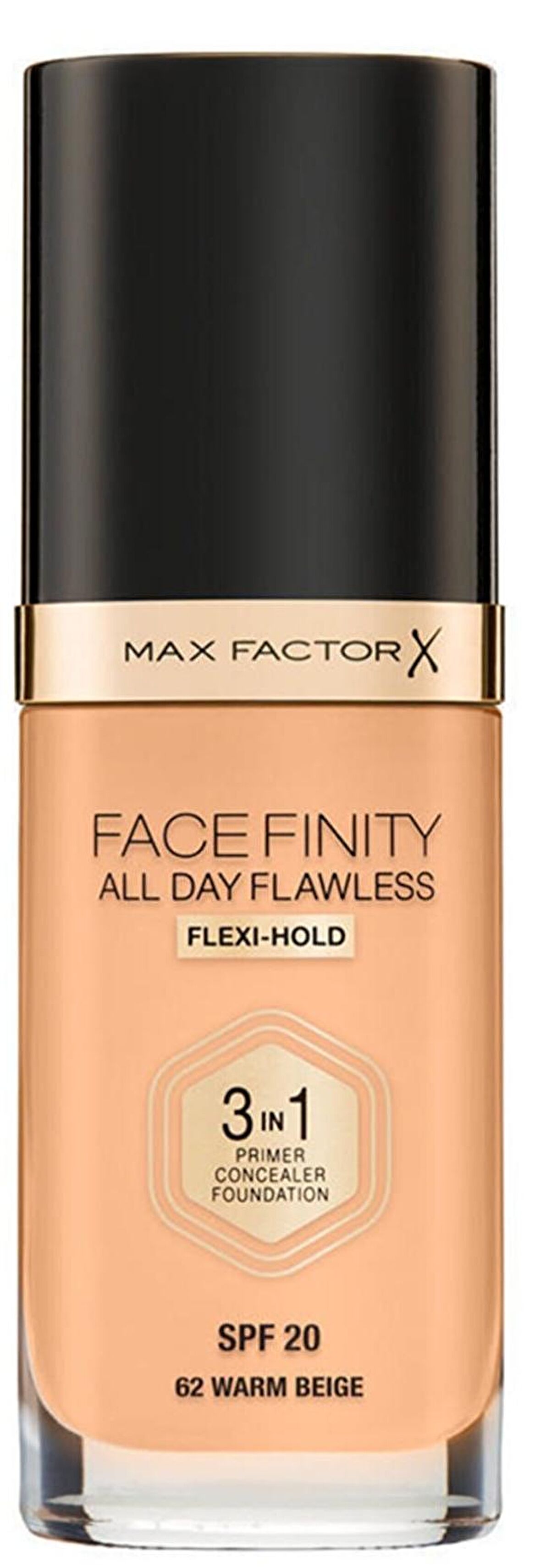 Max Factor Fondöten FaceFinity All Day Flawless 62 Warm Beige