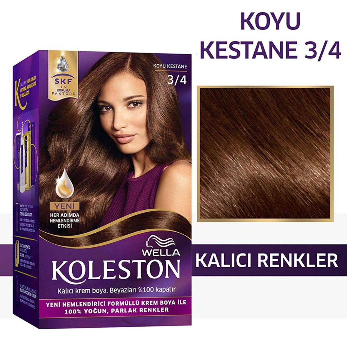 Wella Koleston 3/4 Kit Boya Koyu Kestane