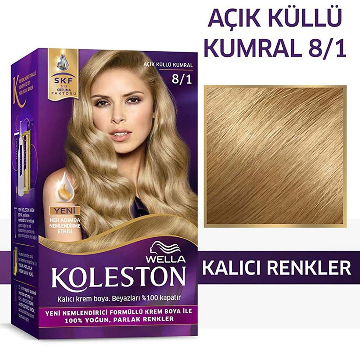 Wella Koleston 8/1 Kit Boya Açık Küllü Kumral