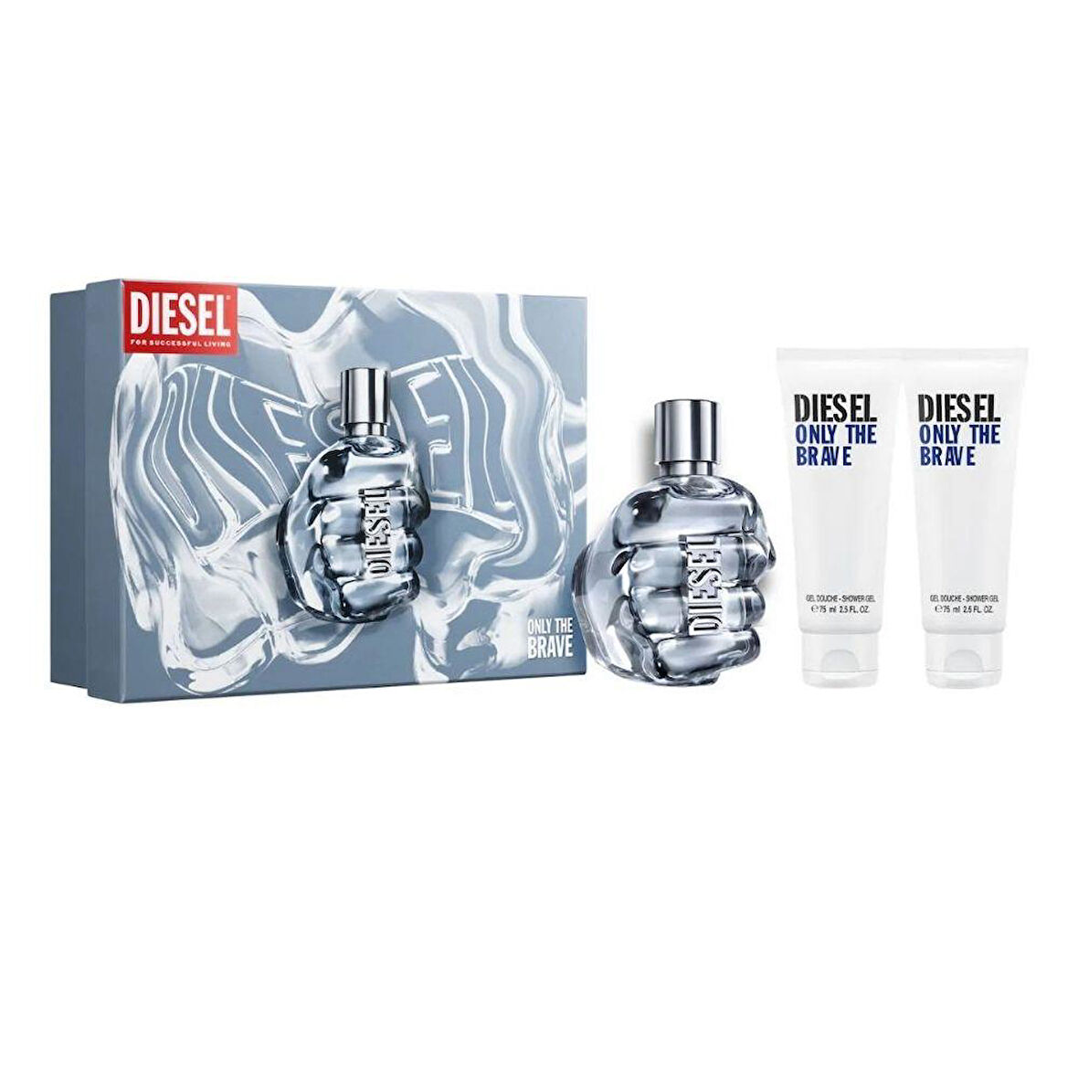 Diesel Only The Brave EDT 125 ml + 2x75 ml Duş Jeli Erkek Parfüm Seti
