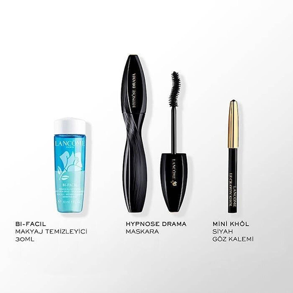 Lancome Hypnose Drama Maskara 01 Black + Mini Khol Black Pencil + Bi Facil 30 Ml
