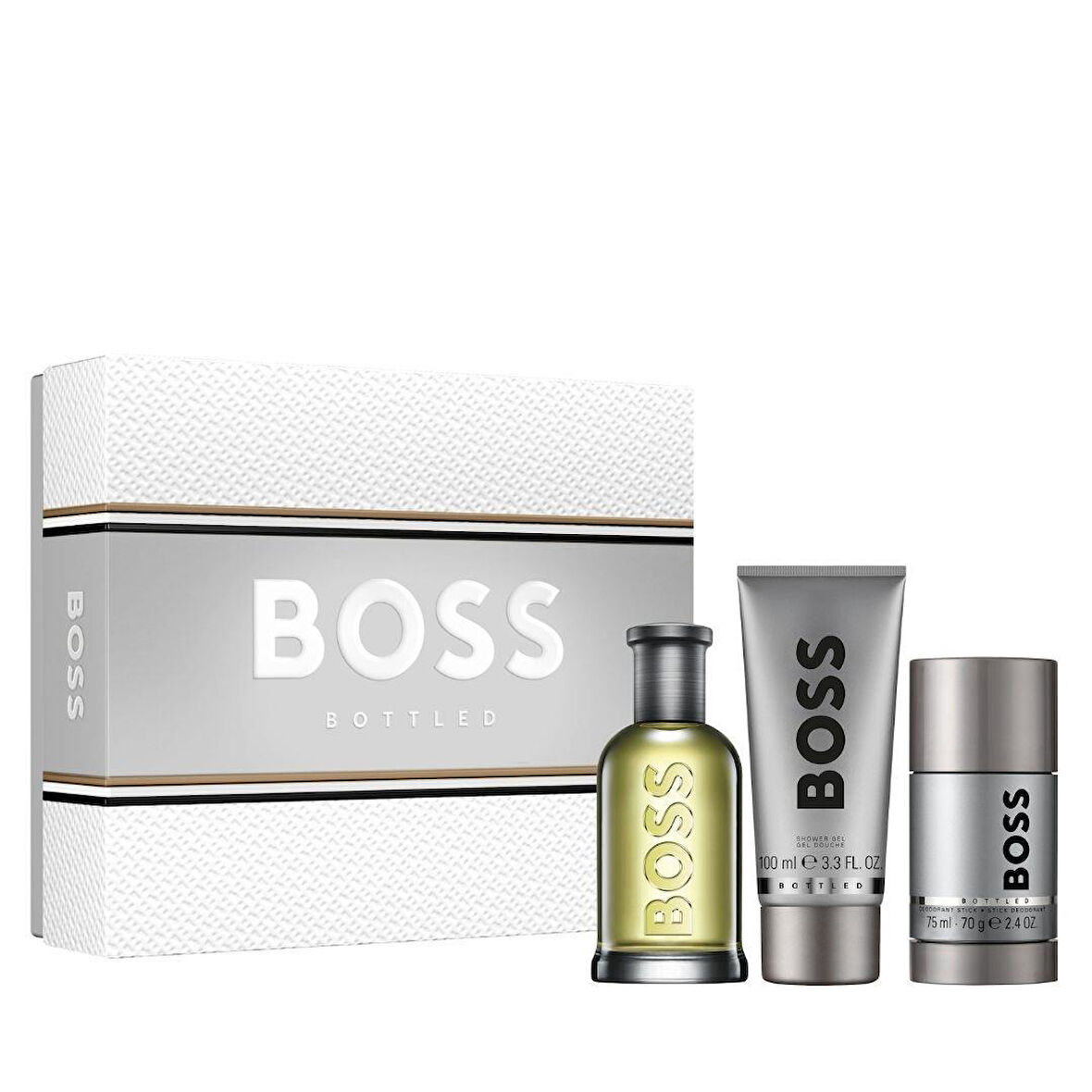 Hugo Boss Bottled Edt 100 Ml + Shower Gel 100 Ml + Deostick 75 Ml