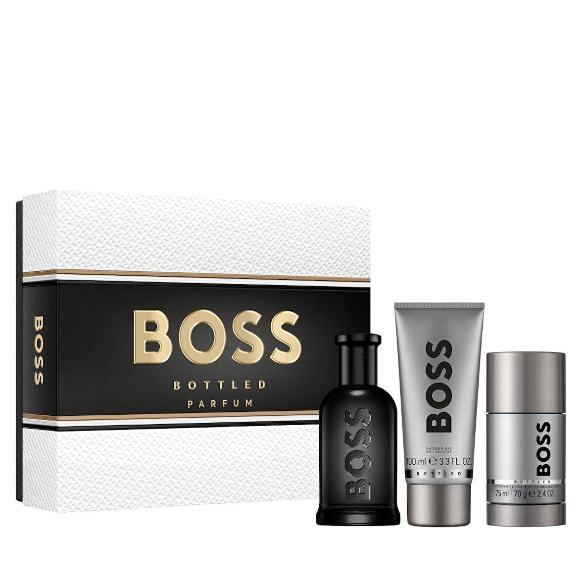 Hugo Boss Bottled Parfum 100 Ml + Shower Gel 100 Ml + Deostick 75 Ml