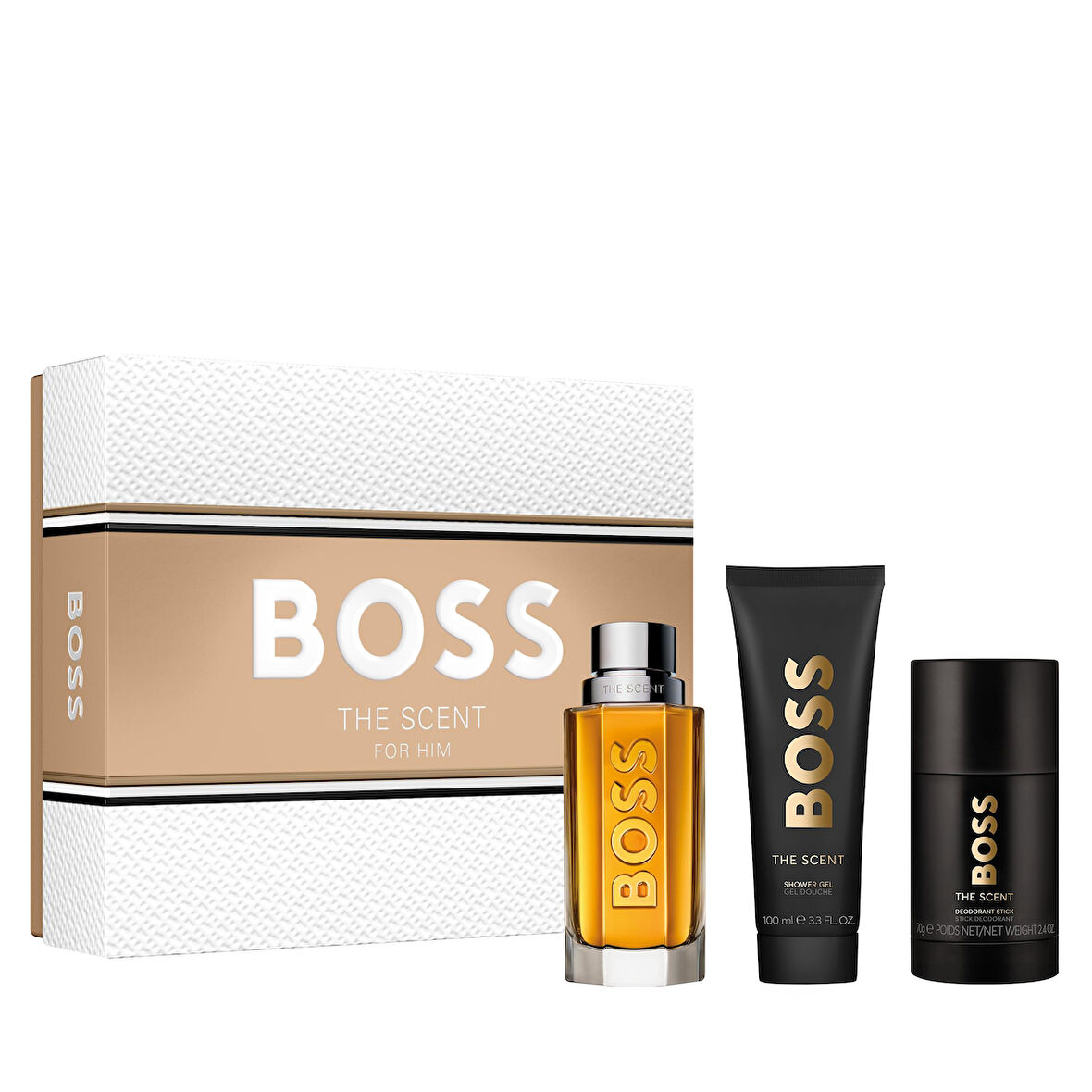 Hugo Boss The Scent Edt 100 Ml + Shower Gel 100 Ml + Deostick 75 Ml