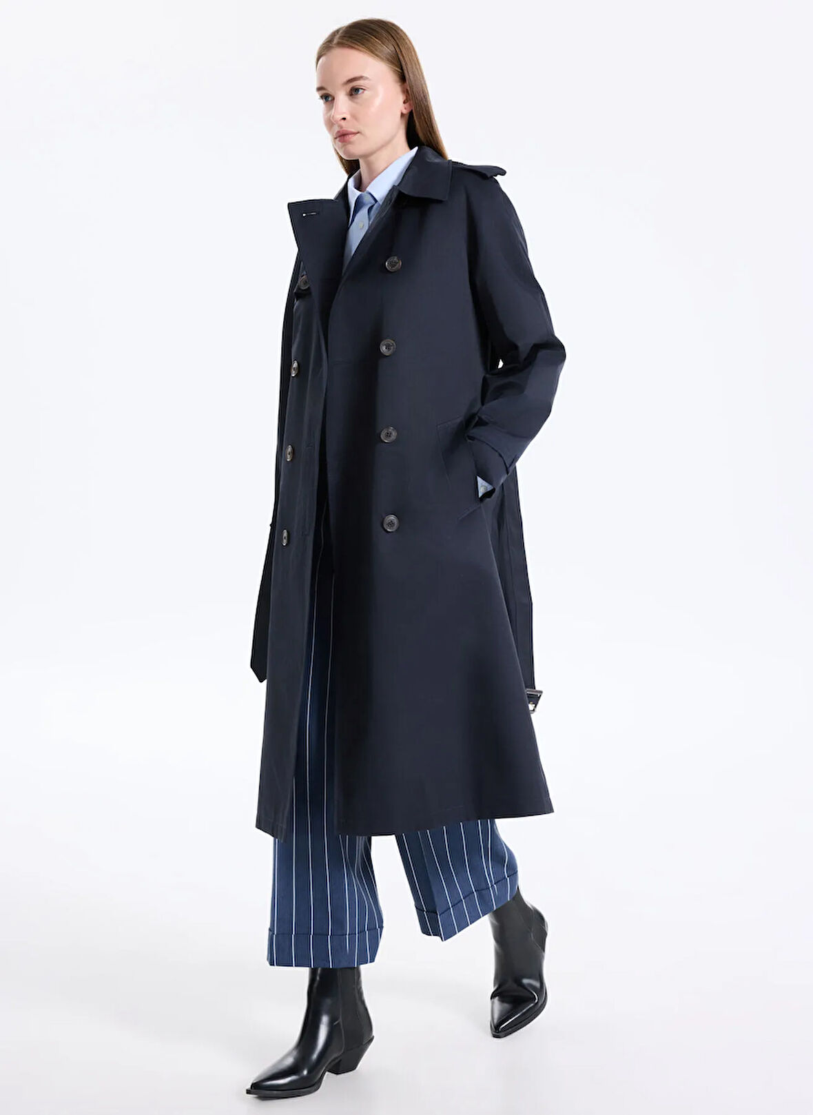 Lauren Ralph Lauren Lacivert Kadın Trençkot 297951259