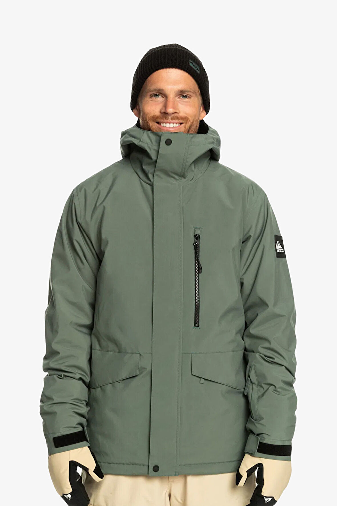 Quiksilver Mission Solid Jk Erkek Yeşil Kayak-Snowboard Montu EQYTJ03266-18563