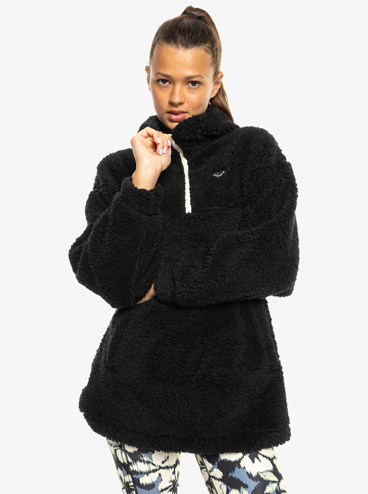 Roxy Waves Of Warmth Sherpa Hoodie Kadın Sweat ERJPF03184