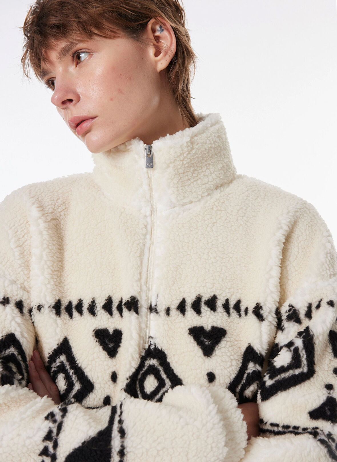 Quiksilver Çok Renkli Kadın Polar Sweatshırt ERJPF03178TREASURE SOUL