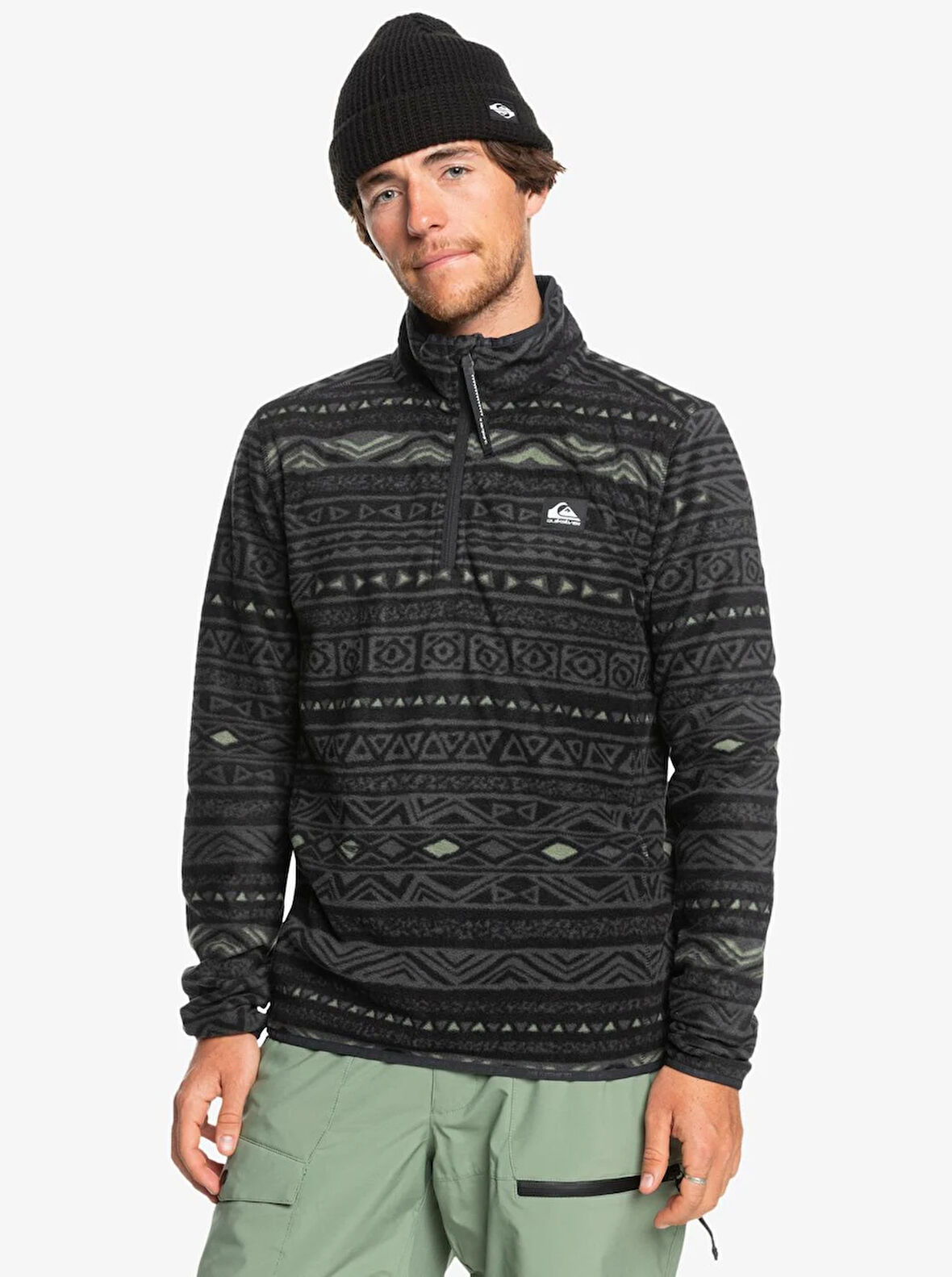 Quiksilver Aker HZ Fleece Polar EQYFT04979-41142 Tribal Heritage Layer Black