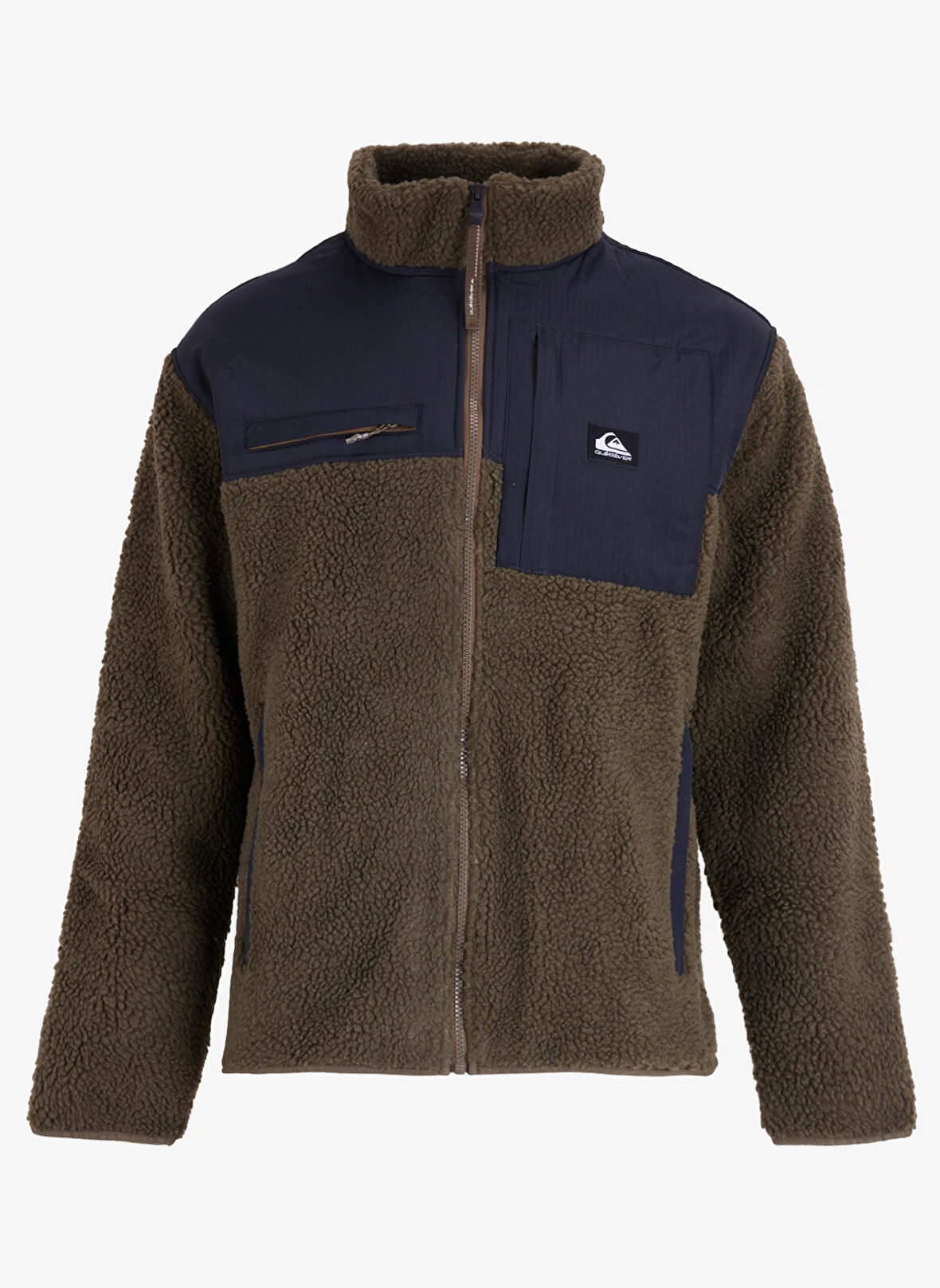 Quiksilver Kahve Erkek Polar Sweatshırt EQYFT04980SHALLOW WATER FZ