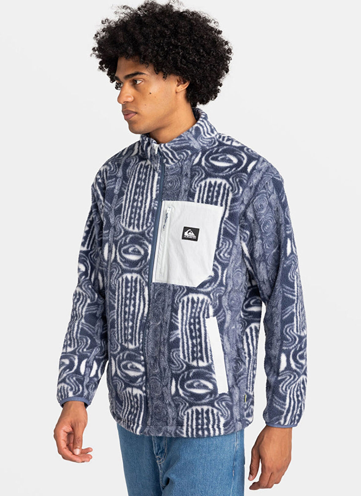 Quiksilver Lacivert Erkek Polar Sweatshırt EQYFT04957CLEAN COAST FZ