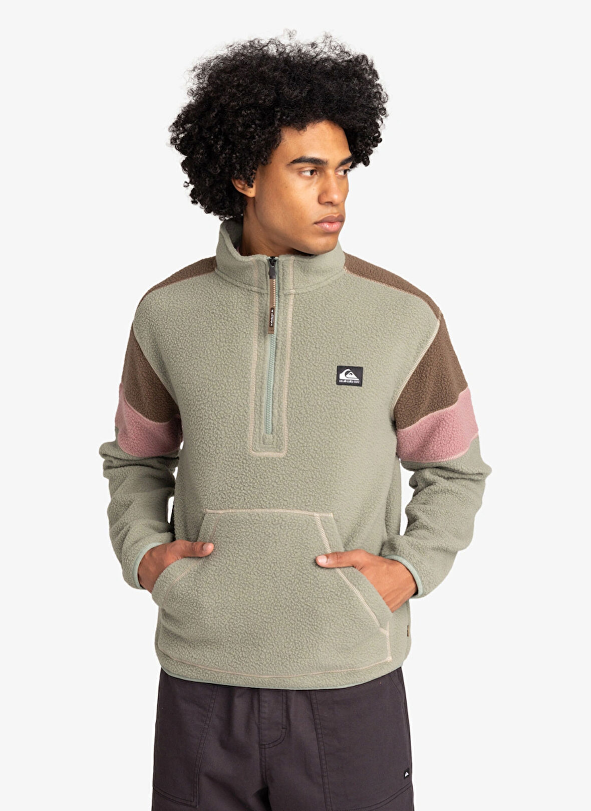 Quiksilver Yeşil Erkek Polar Sweatshırt EQYFT04960CLEAN COAST HZ