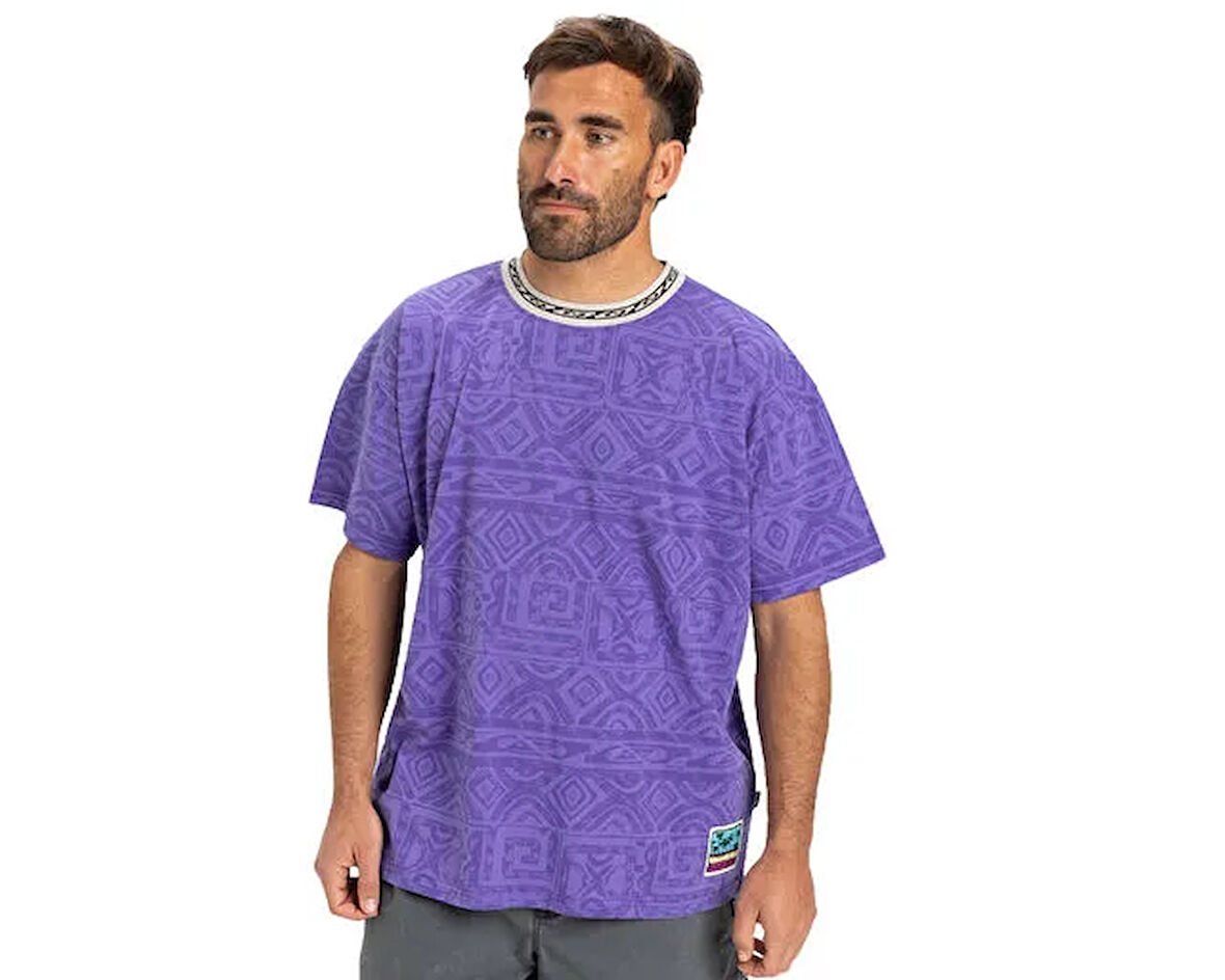 Quiksilver Global Heat Ss Tee Erkek Günlük Tişört EQYKT04365 Mor
