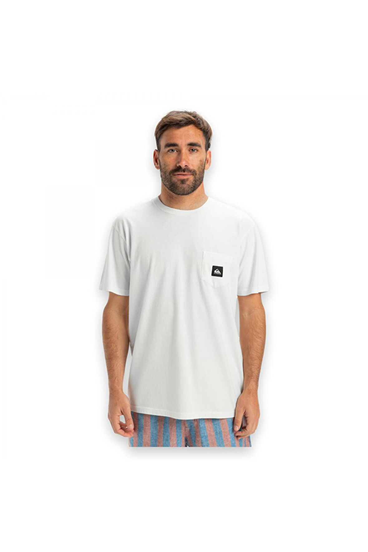 Quiksilver Eqyzt08035 Salt Water Pocket Ss Beyaz Erkek T-Shirt