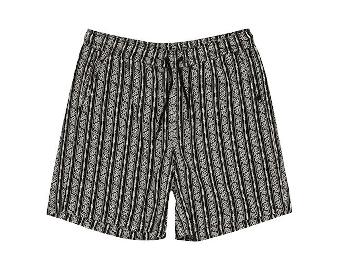 Quiksilver Taxer Jacquard Street Way Erkek Günlük Şort EQYWS03893-BLSW Siyah