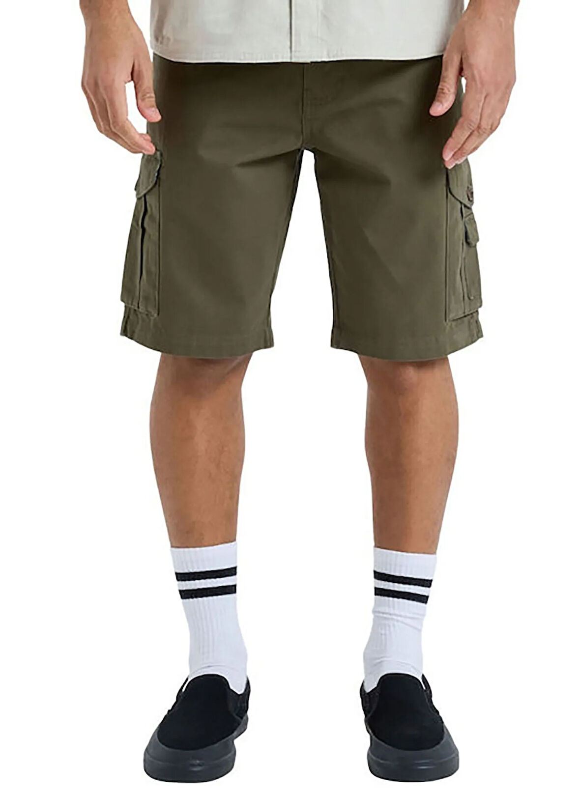 EQYWS03881 CRUCIAL BATTLE CARGO Yeşil Standart Fit Erkek Şort