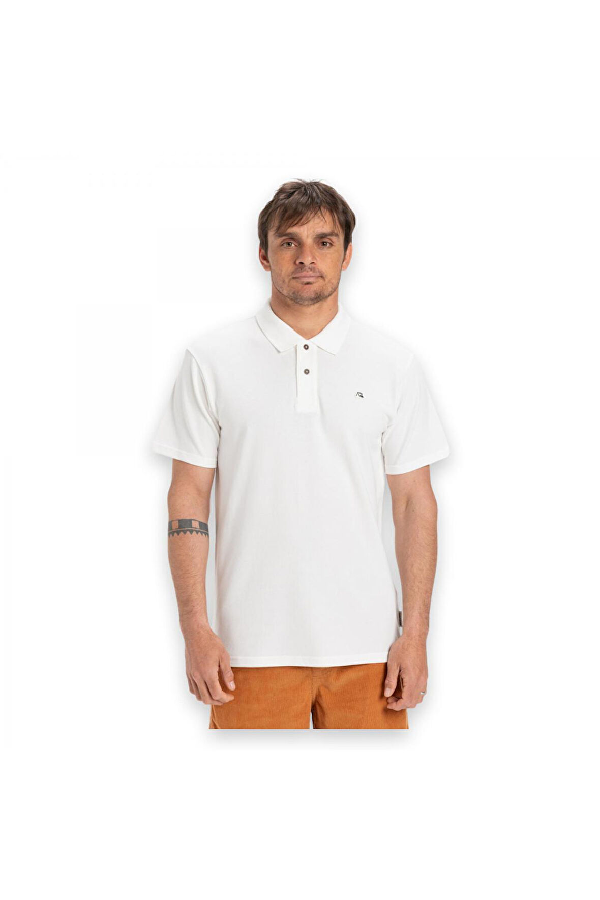 Quiksilver Eqykt04362 Dna Polo Beyaz Erkek T-Shirt