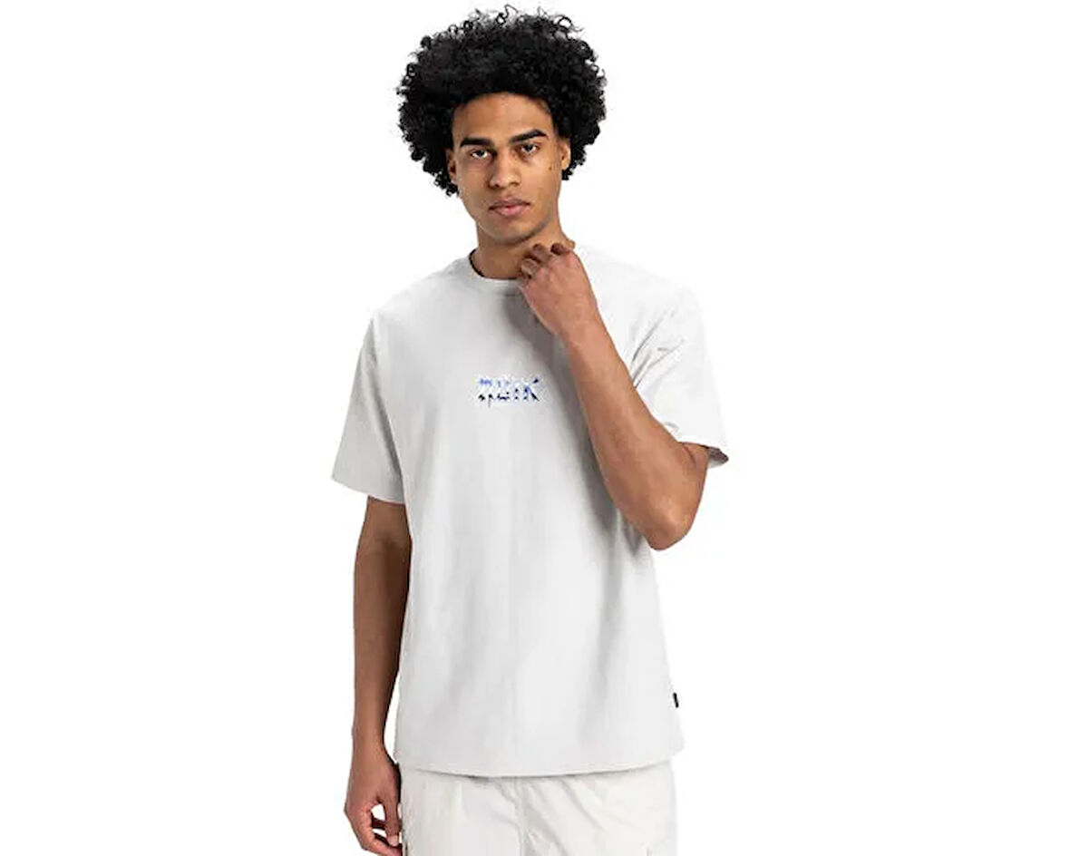 Quiksilver Mercury Chrome Lightning Tee Erkek Günlük Tişört EQYZT08016-32120 Gri