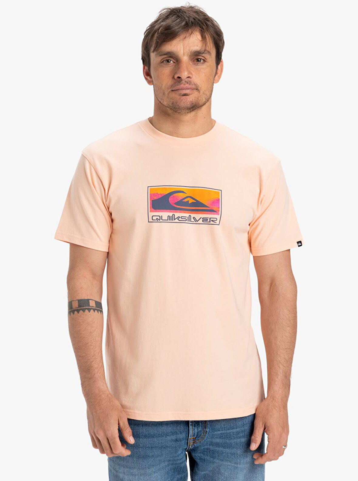 Quiksilver EQYZT08045-MEF0 Ev Gradient Box Ss Erkek Spor Tişört