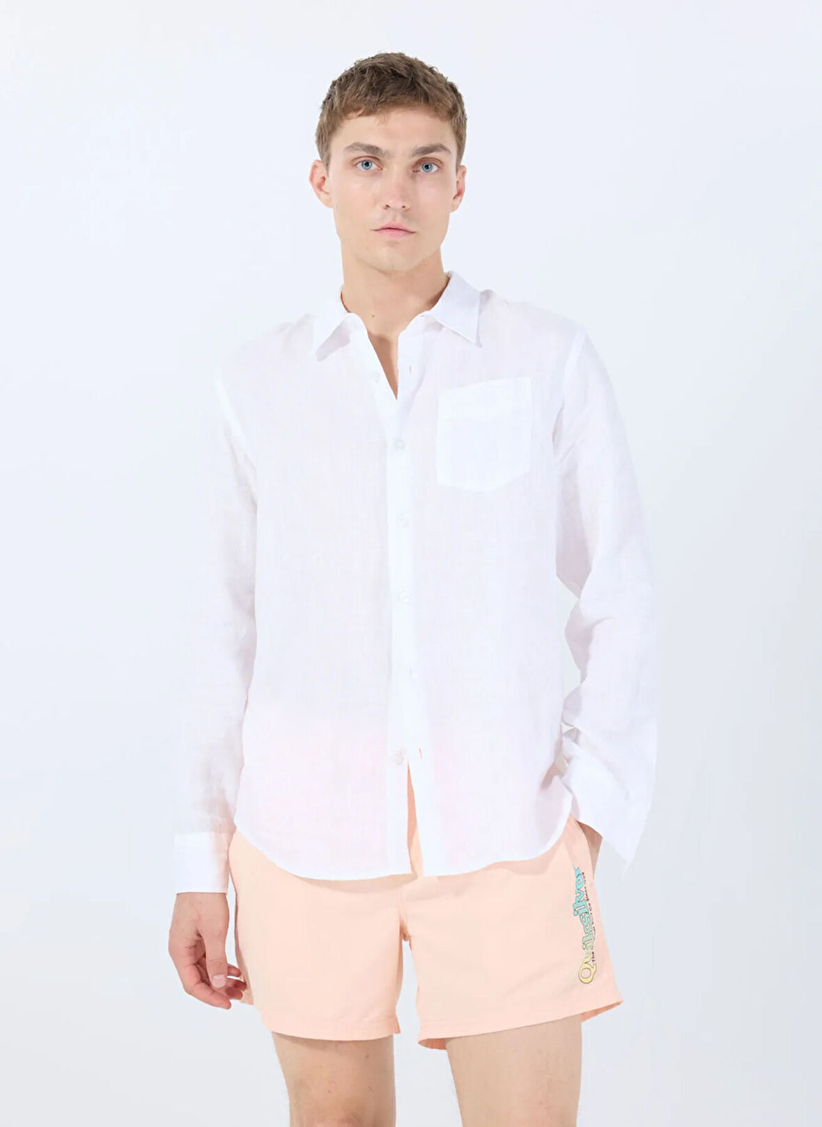 EQYJV04141 SPL FINELINE VOLLEY 15 Somon Normal Bel Standart Kalıp Erkek Şort Mayo