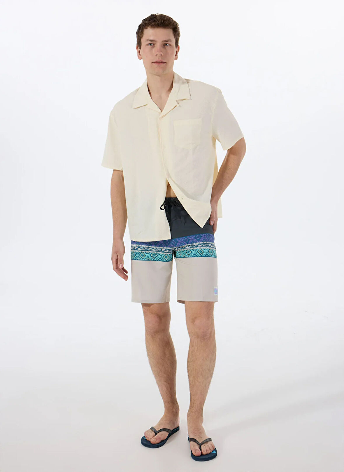 EQYBS04890 SURFSILK STRAIGHT LEG Çok Renkli Normal Bel Standart Kalıp Erkek Şort Mayo