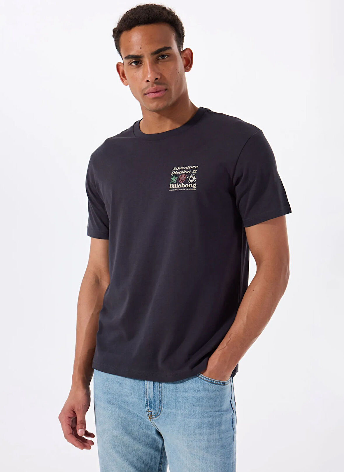 Billabong APPROACH SS EBYZT00298 Lacivert Bisiklet Yaka Regular Fit Düz Erkek T-Shirt
