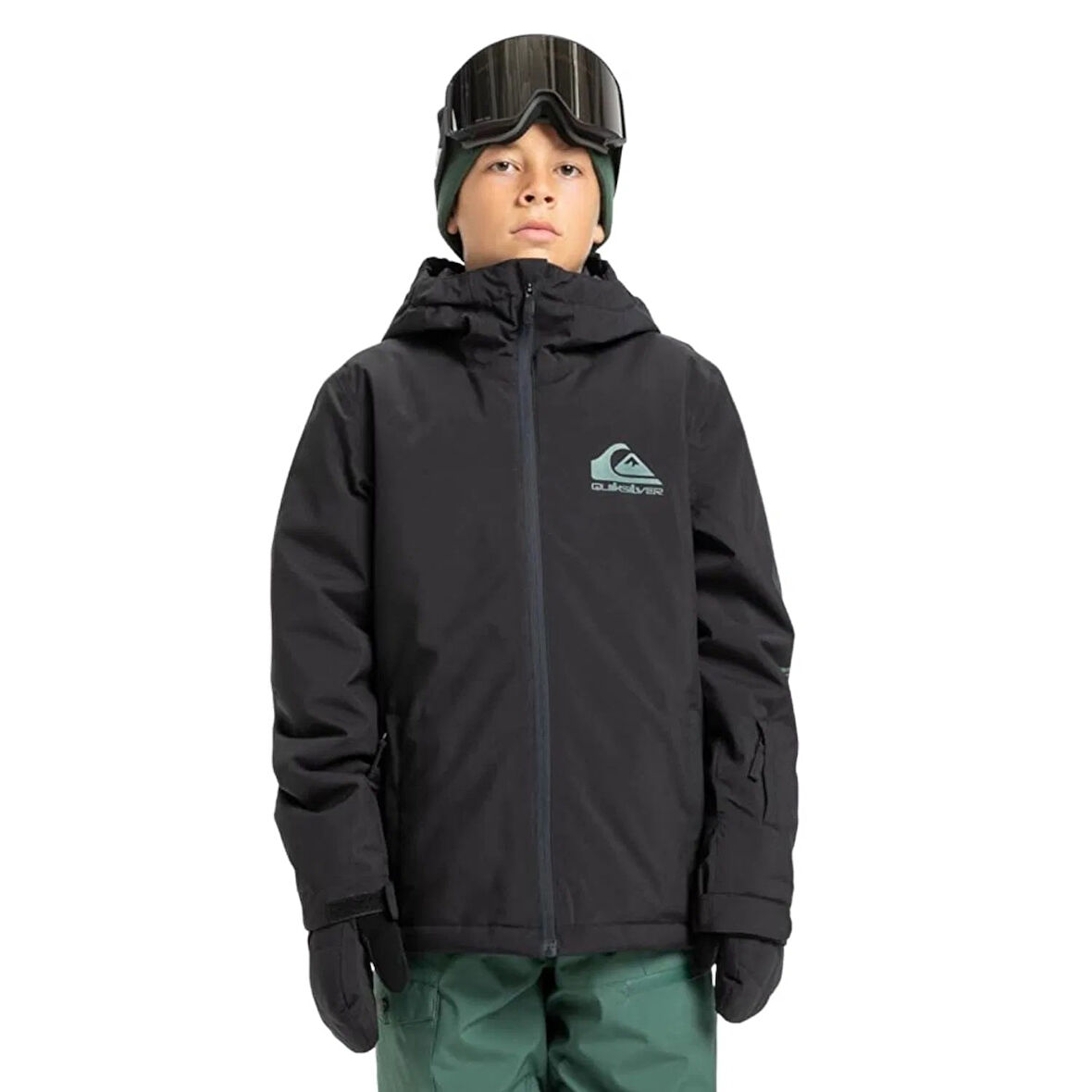 Quıksılver Mıssıon Youth Jk Anthracite - Solid Erkek Çocuk Snowboard Ceketi Eqbtj03230-11793