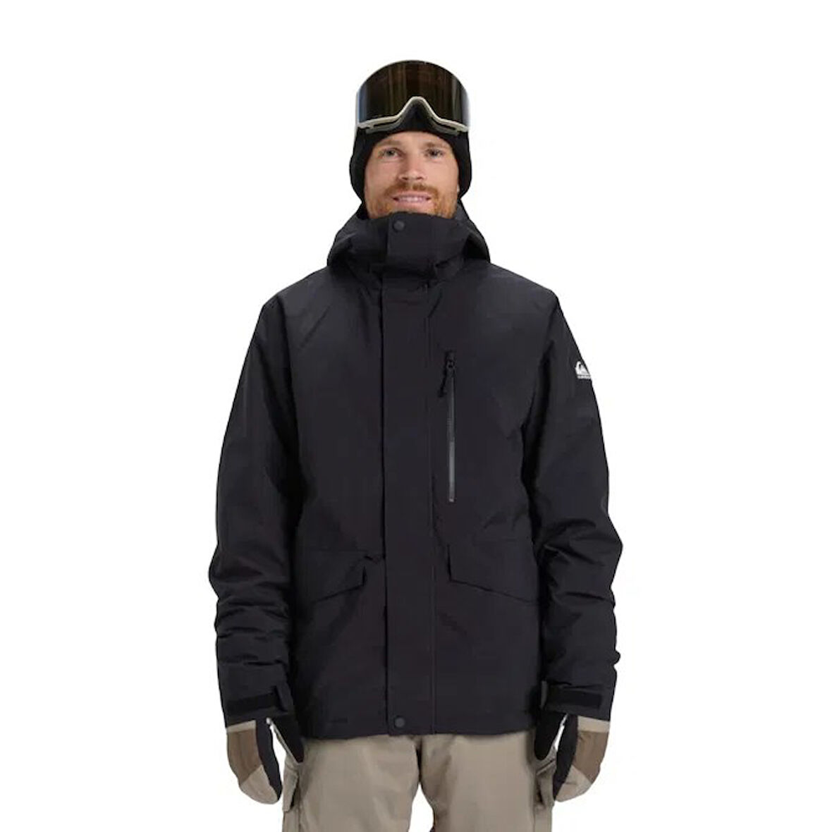 Quıksılver Mıssıon Solıd Jk Erkek Anthracite - Solid Snowboard Ceketi Eqytj03523-11793