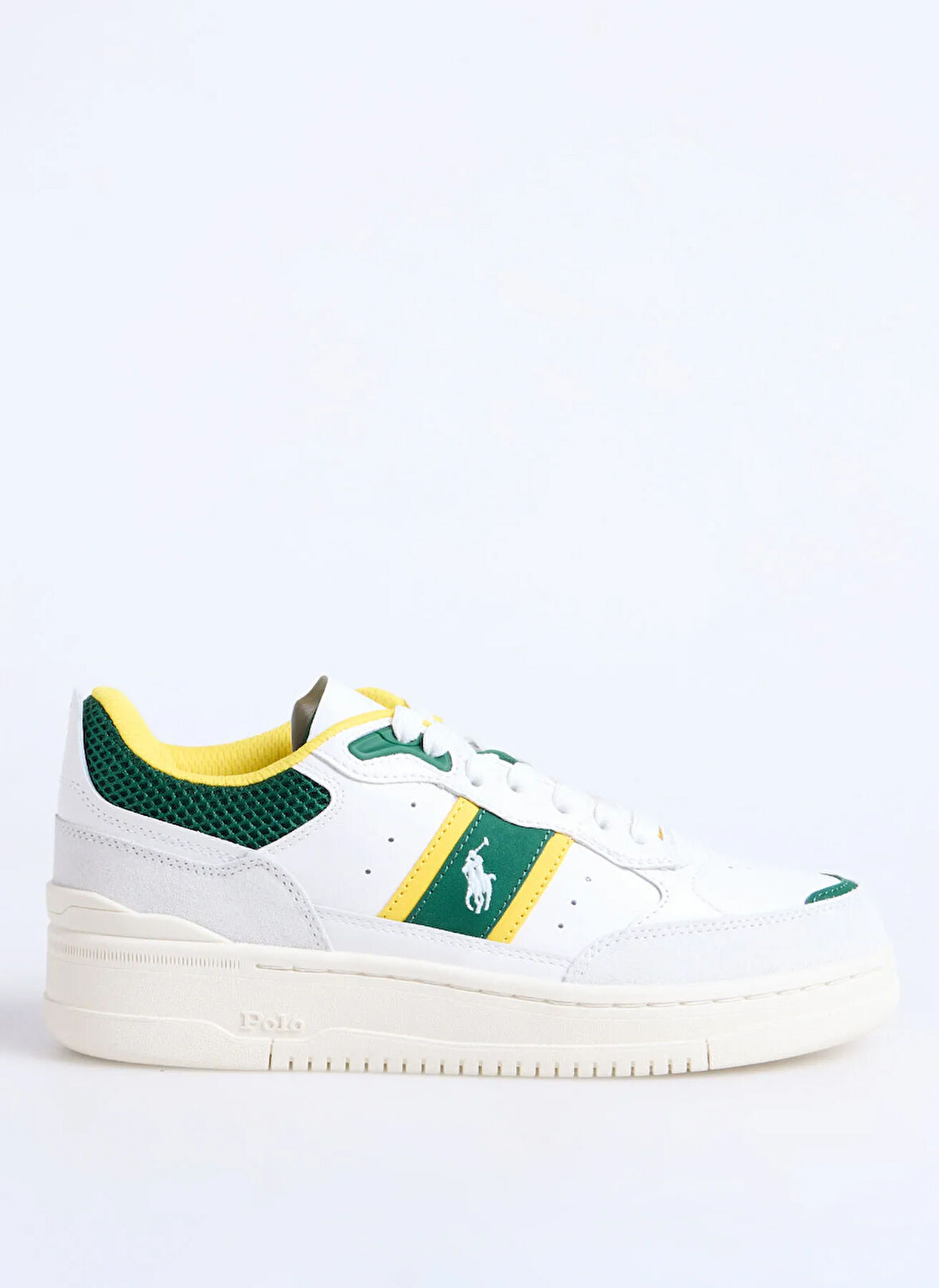 Polo Ralph Lauren Beyaz - Yeşil Erkek Sneaker Mastr Sp 125