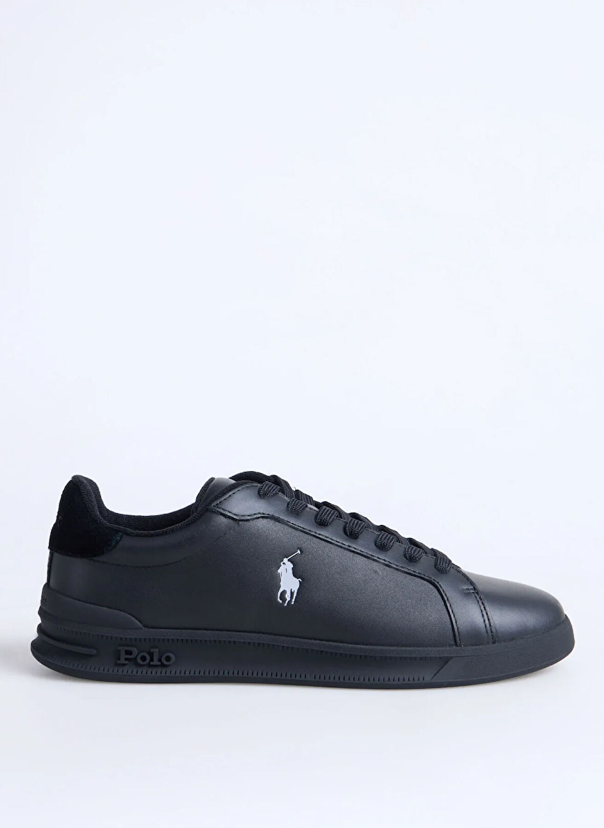 Polo Ralph Lauren Siyah Erkek Günlük Ayakkabı HRT CRT II-SNEAKERS-LOW TOP LACE