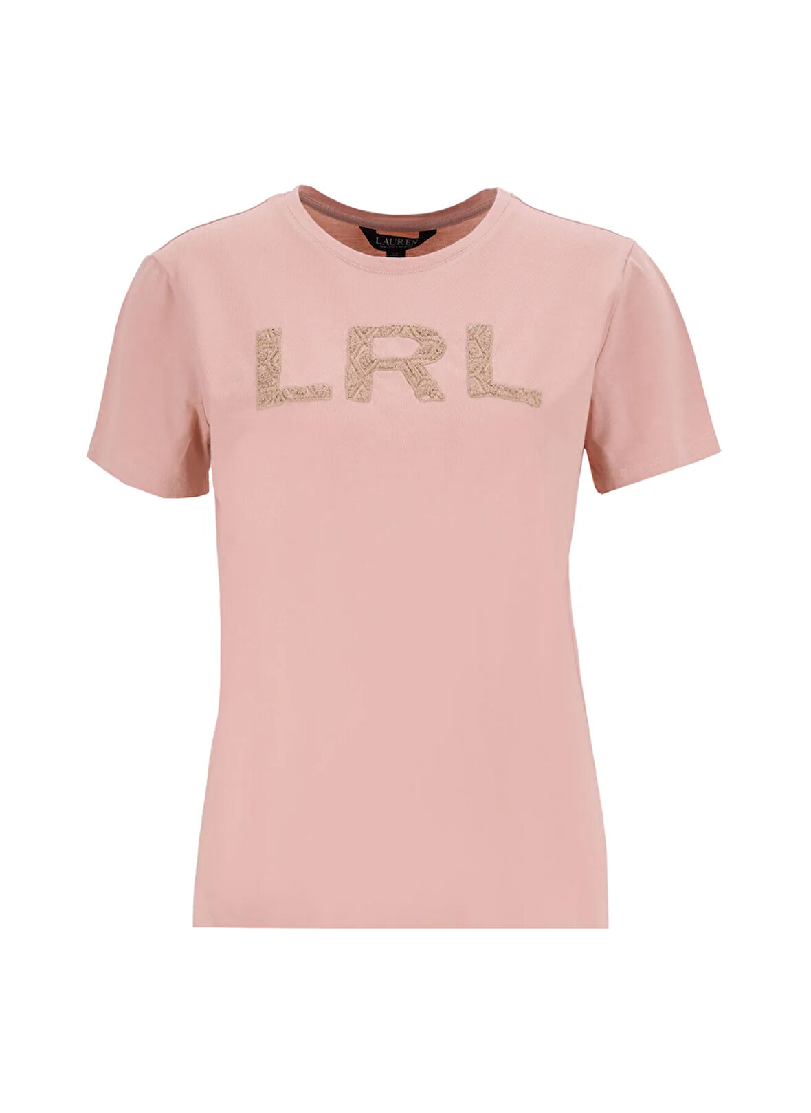 Lauren Ralph Lauren Bisiklet Yaka Pembe Kadın T-Shirt KATLIN-SHORT SLEEVE-t-shirt