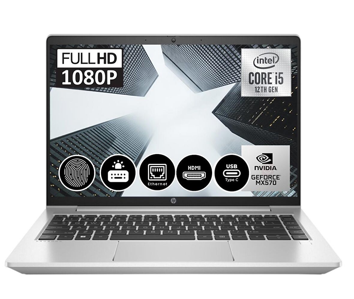 HP PROOBOK 440 G9 İNTEL CORE İ5 1235U 64gb 2tb SSD 2GB MX570A Freedos 14" FHD Taşınabilir Bilgisayar 6S749EA14