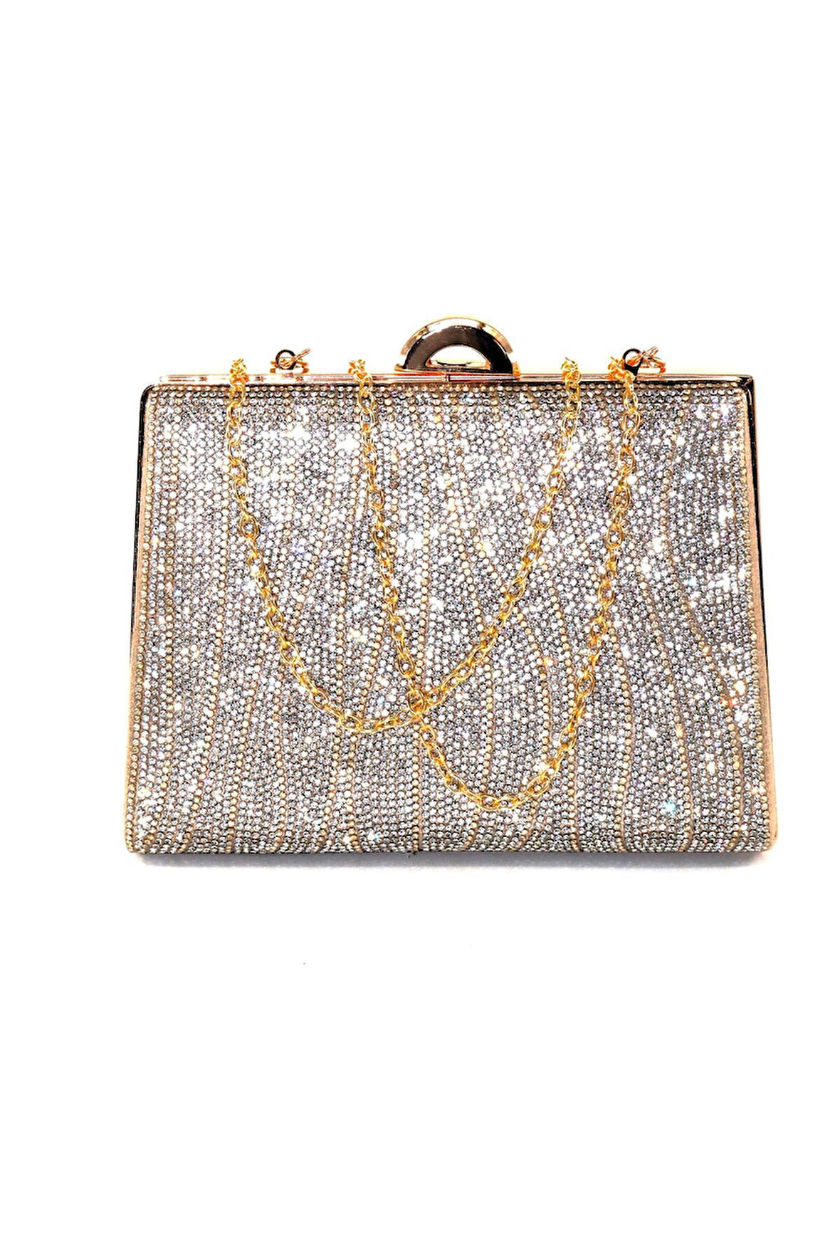 Suyolu taşlı gold abiye çanta. Abiye portföy clutch davet gece çantası kadın altın abiye taşlı çanta