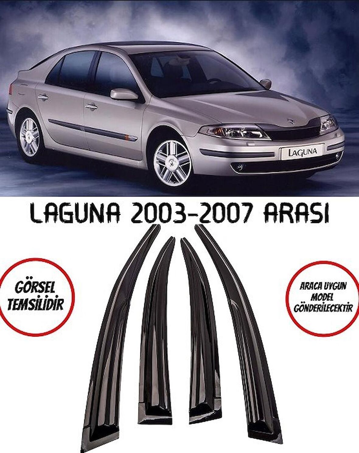 Balp Renault Laguna Cam Rüzgarlığı 4lü 2003-2007 Arası