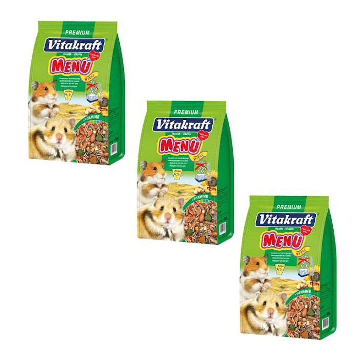 Vitakraft Hamster Menu Vital Premium 1000 G X 3 Adet