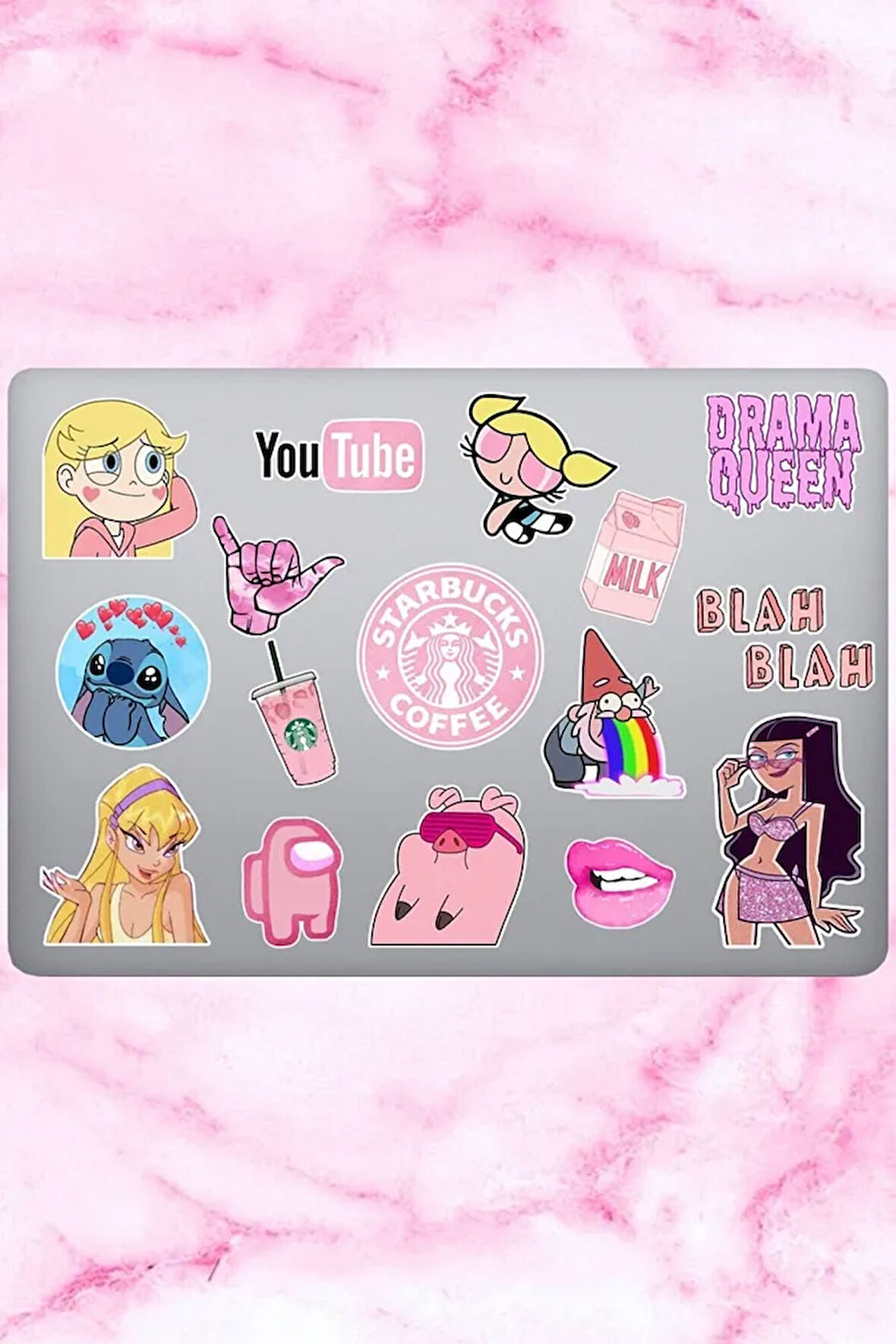 Queen Temalı Laptop Notebook Tablet Sticker Seti 16 Adet