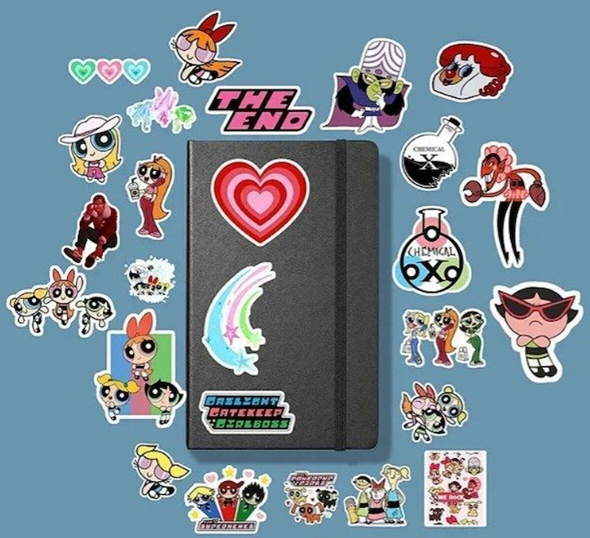 Power Puff Girls Sticker Paketi /bullet journal defter çıkartma ajanda laptop etiket