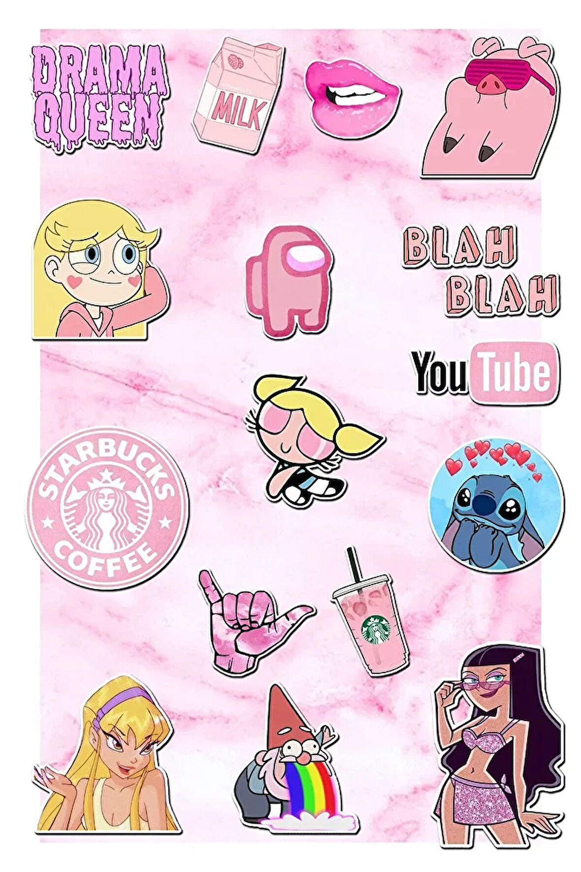 Queen Temalı Laptop Notebook Tablet Sticker Seti 16 Adet