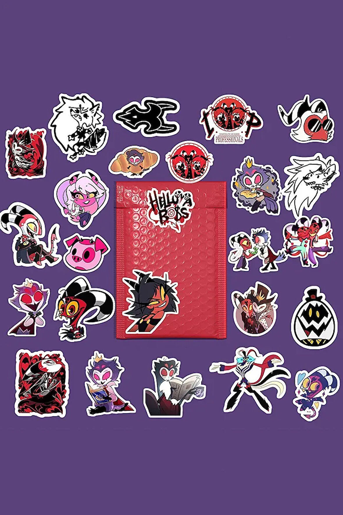 Helluva Boss Sticker Paketi / Bullet Journal Defter Çıkartma Ajanda Laptop Etiket