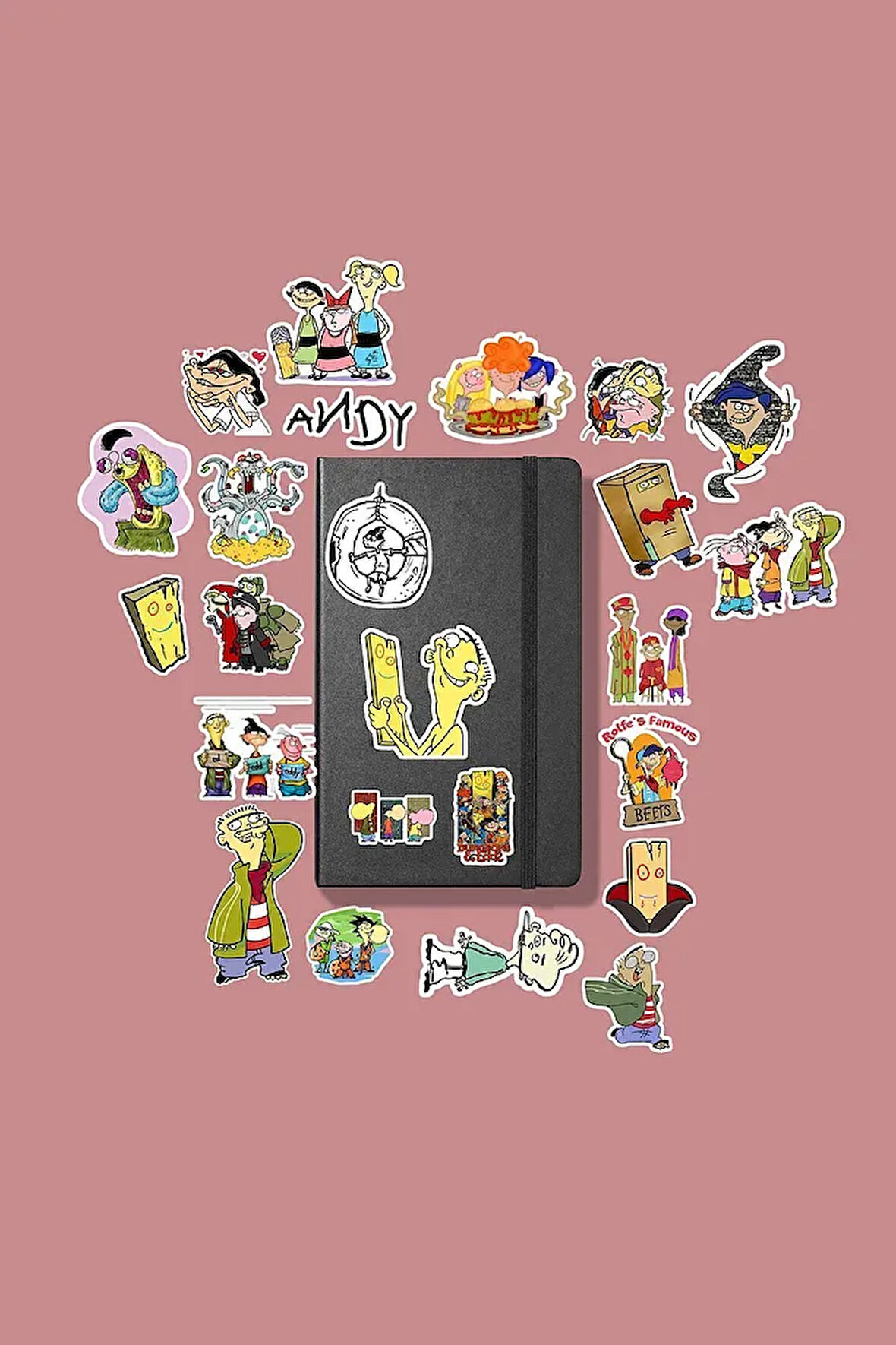 Ed Edd And Eddy Sticker Paketi - Bullet Journal - Ajanda - Planner - Defter - Laptop Etiket Çıkartma