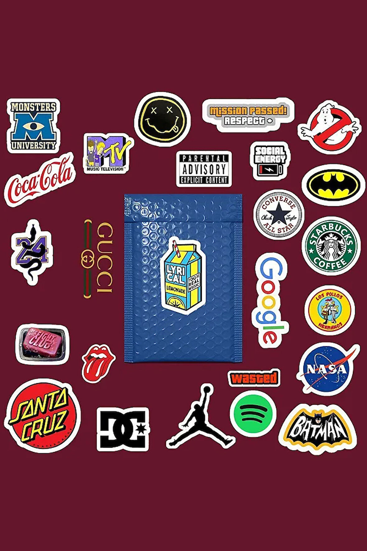 Logo Brand Marka Sticker Paketi/Bullet Journal Defter Çıkartma Ajanda Laptop Etiket