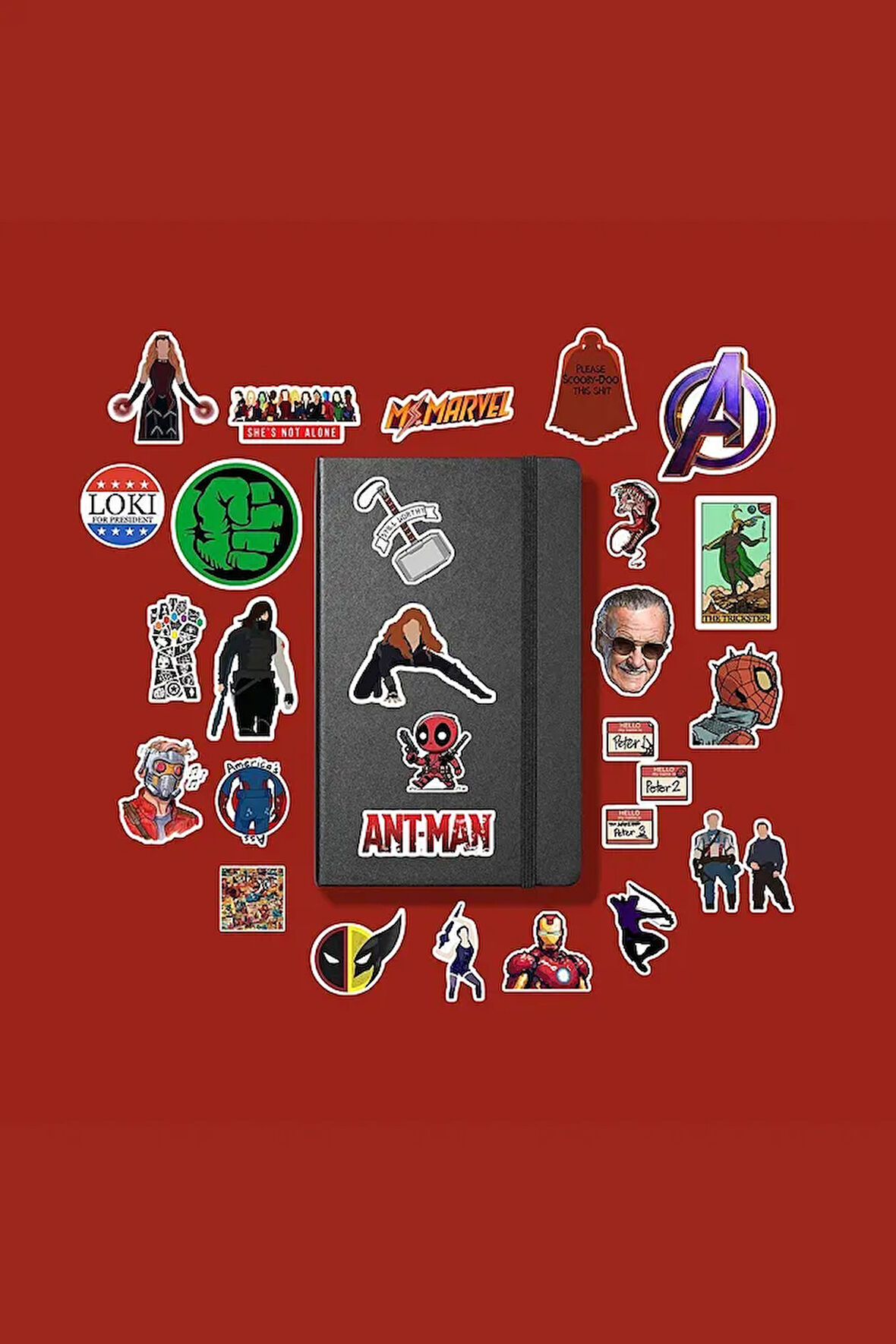 Marvel Sticker Paketi /Bullet Journal Defter Çıkartma Ajanda Laptop Etiket