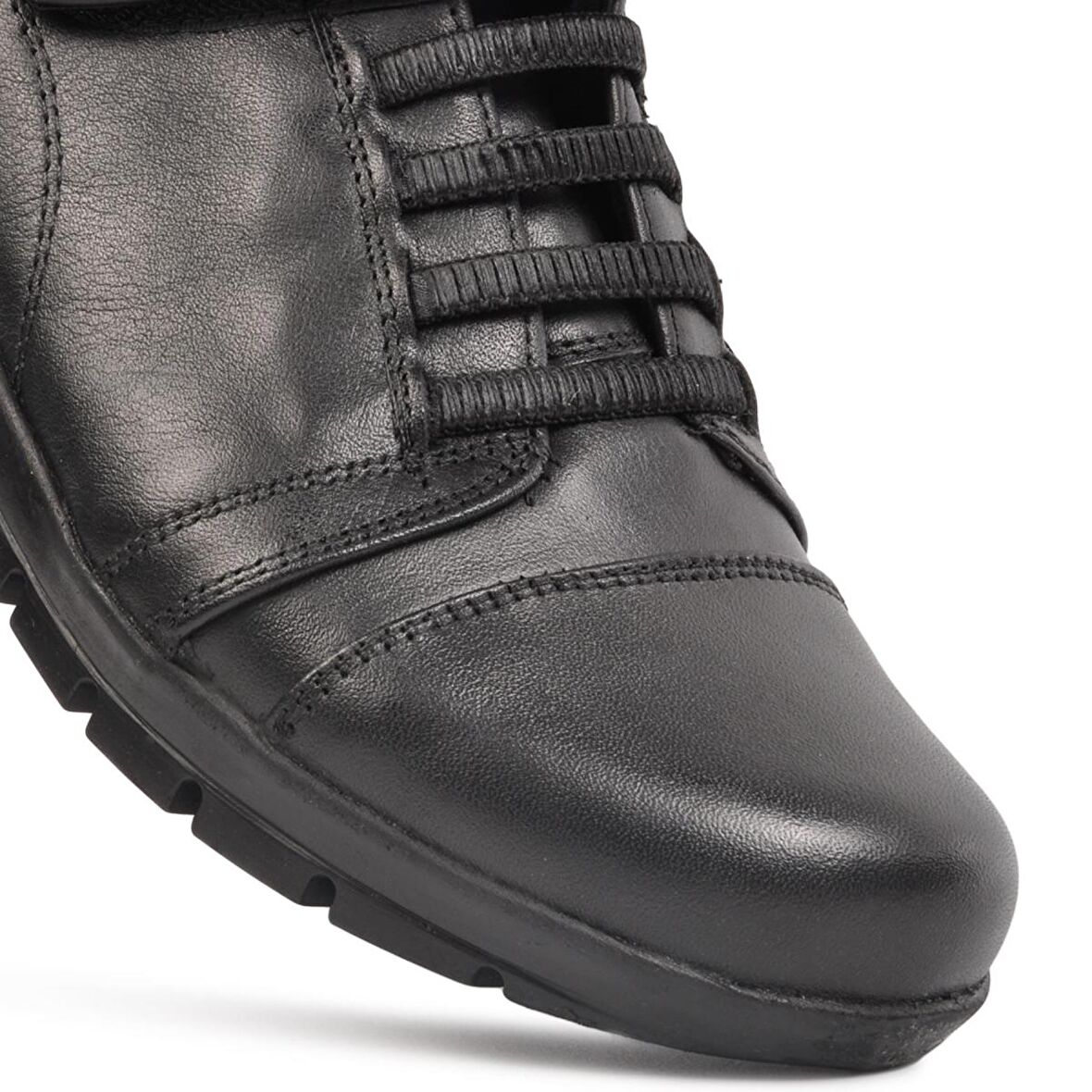 Ayakmod 39 Siyah Kadın Hakiki Deri Günlük Ayakkabı