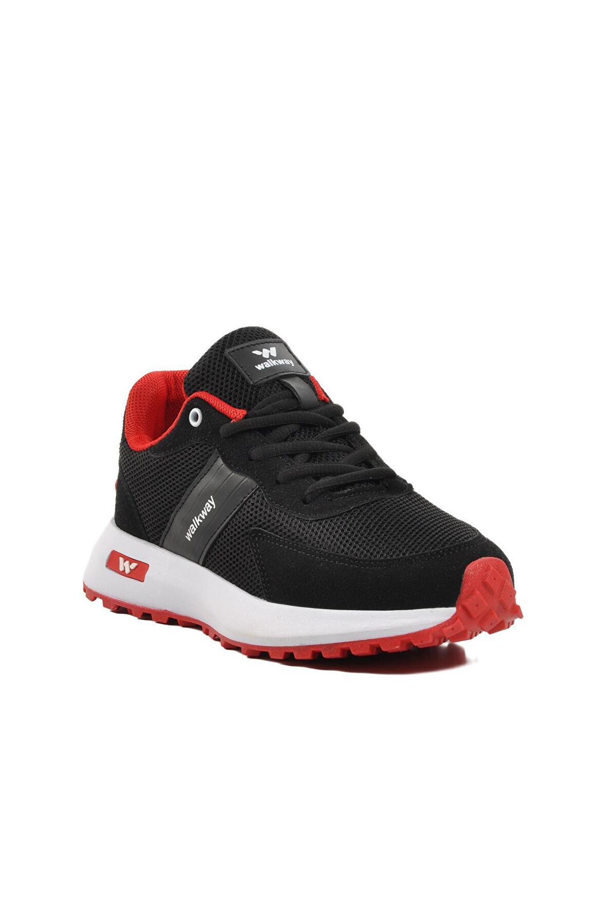 Walkway Manila Siyah-Beyaz-Kırmızı Kadın Sneaker